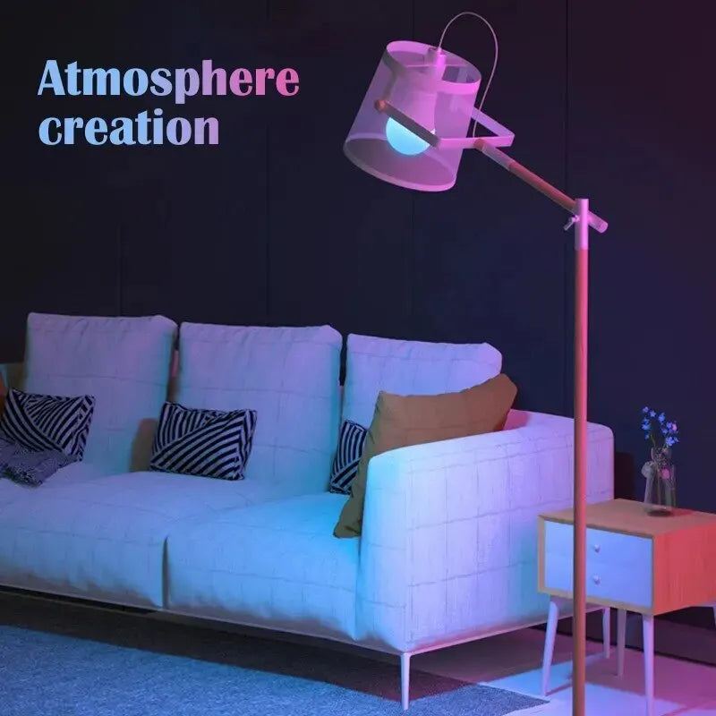 RGB LED E27 Light Bulb with Remote – 16-Color Dimmable