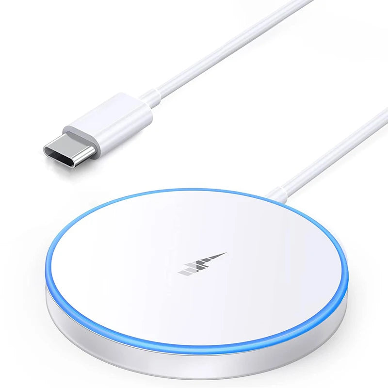 15W Magnetic Wireless Charger With USB-C Cable