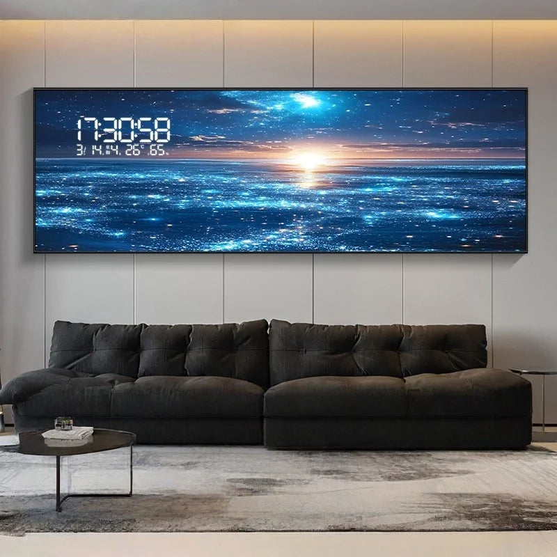 Modern Ocean Wave LED Wall Lamp With Crystal Accent