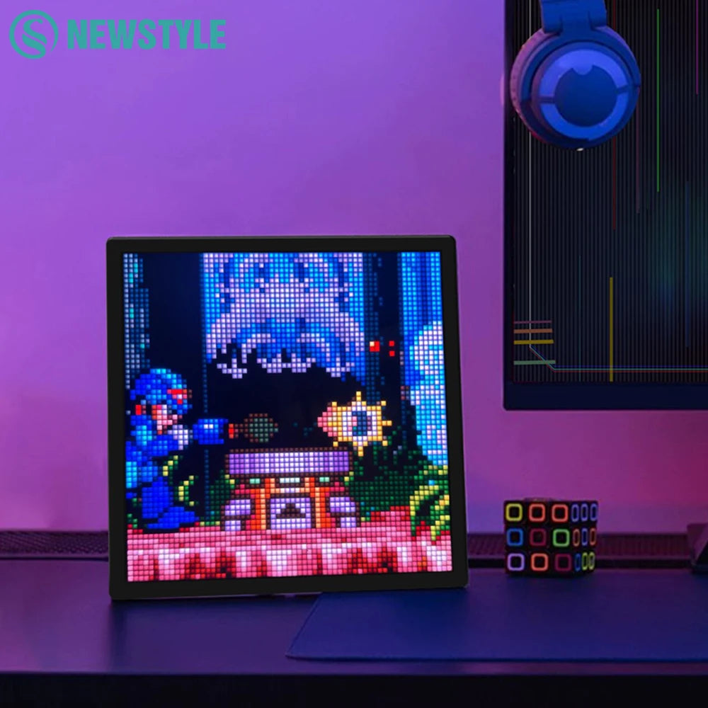 LED Pixel Art Display Frame 64x64 RGB Smart Night Light