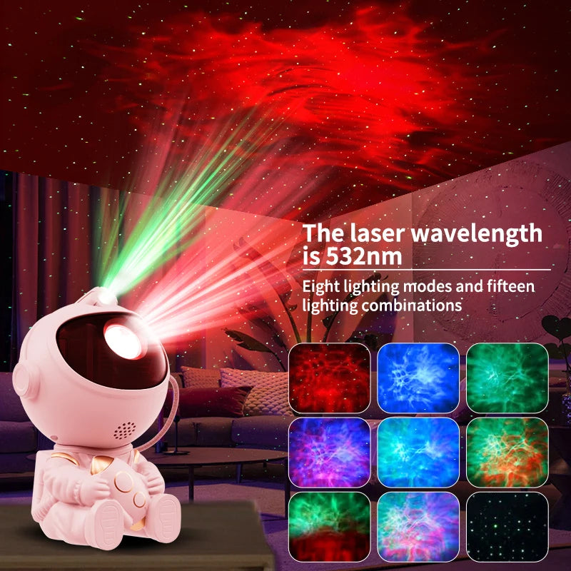 Astronaut Galaxy Projector Night Light For Kids Bedrooms