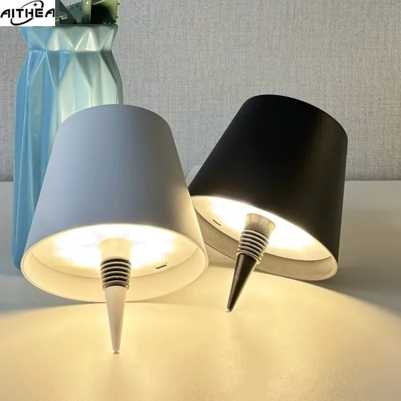Rechargeable LED Bottle Table Lamp Touch Dimmable