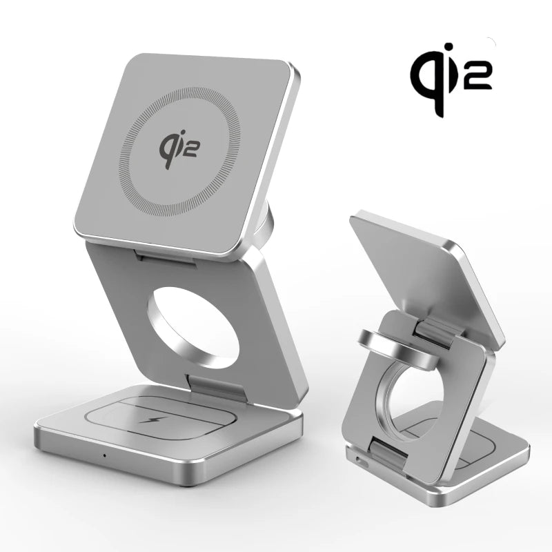 3-in-1 Magnetic Wireless Charging Station for Apple
