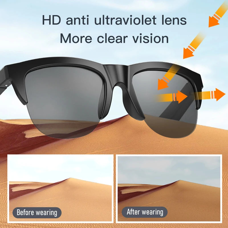 Bluetooth Audio Sunglasses With Calls & UV Protection