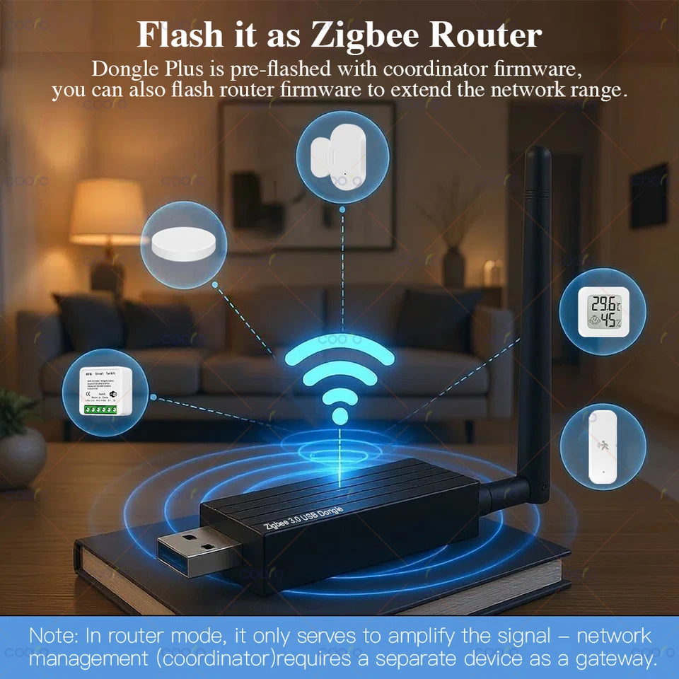 Zigbee 3.0 USB Dongle Gateway – Home Assistant & MQTT