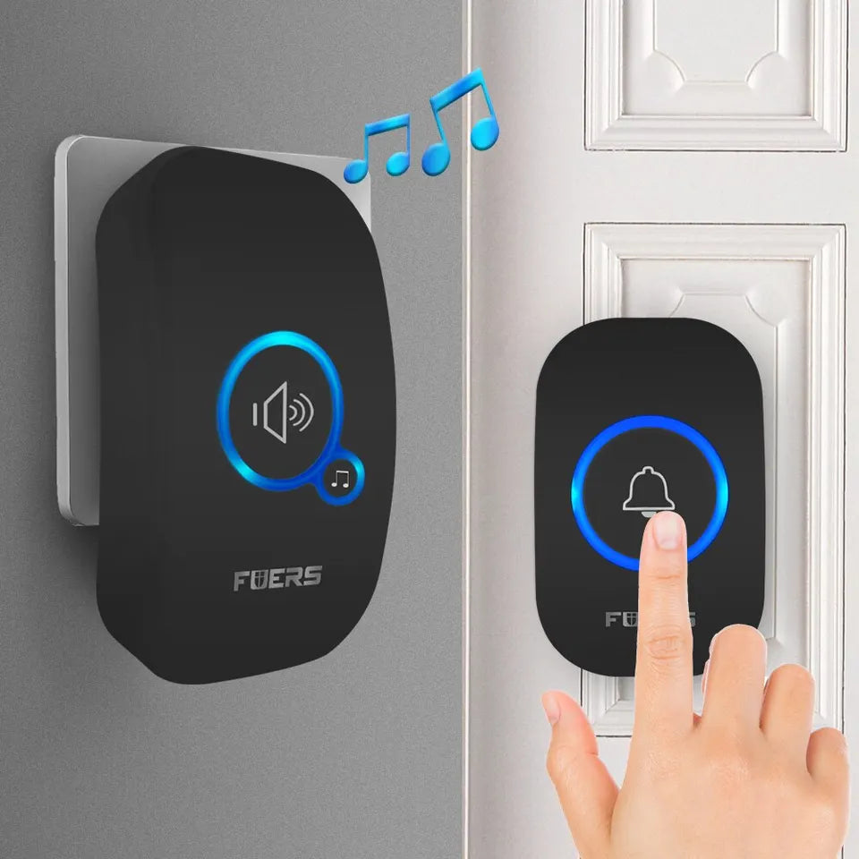Wireless Doorbell Chime – Waterproof, 32 Melodies & Alarm