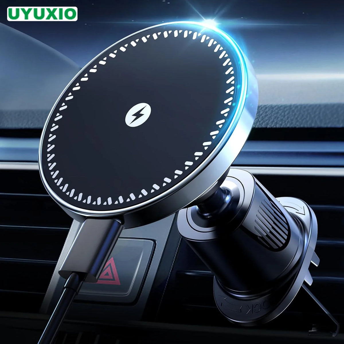 Magnetic Wireless Car Charger Mount for iPhone