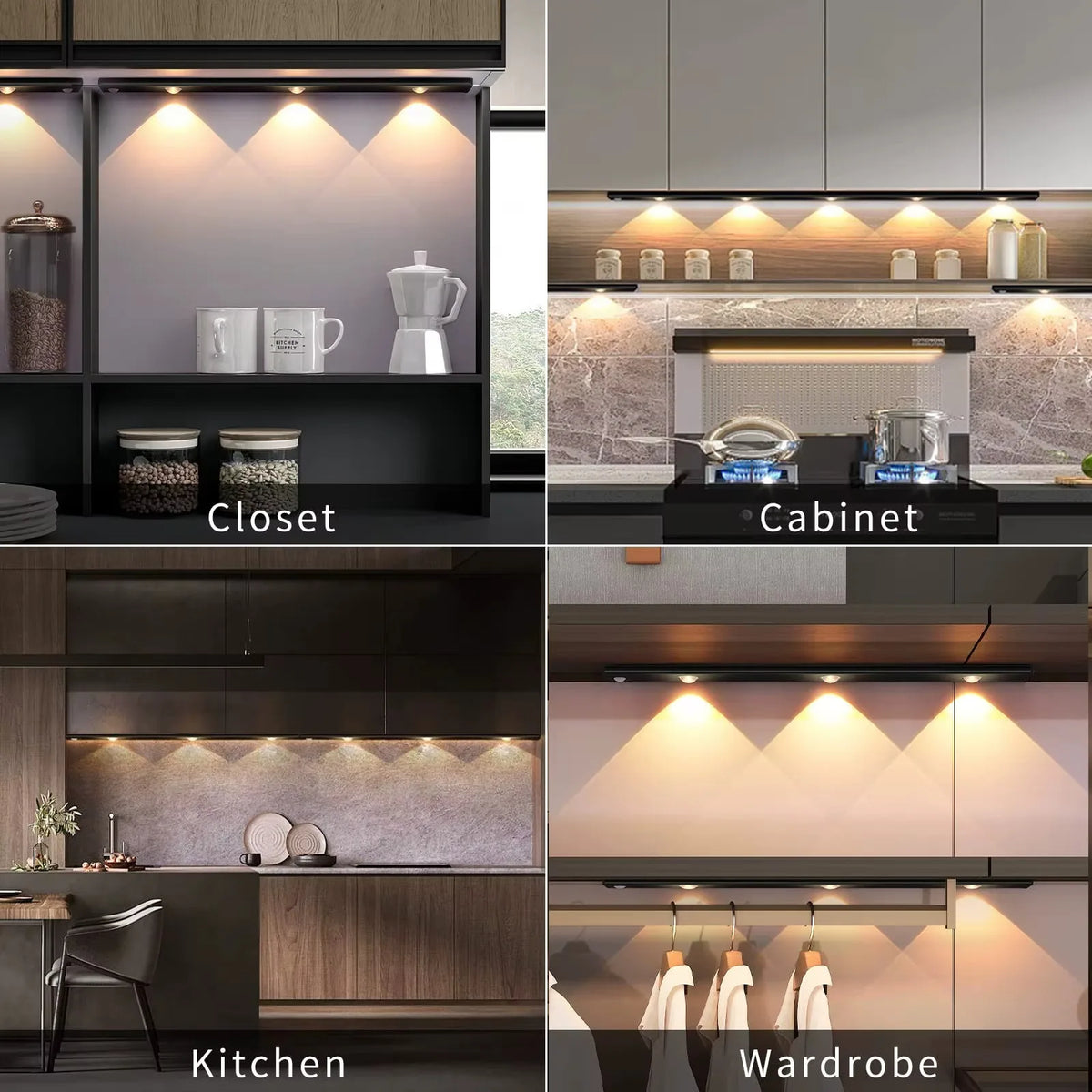 Ultra-Thin Motion Sensor Cabinet Light – 3-Color Dimmable