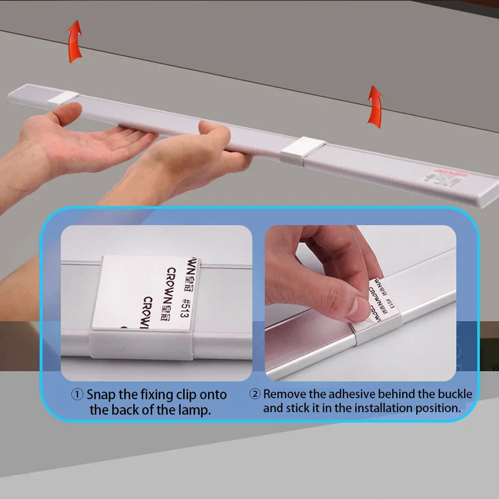 Ultra-Thin Motion Sensor Cabinet Light – 3-Color Dimmable