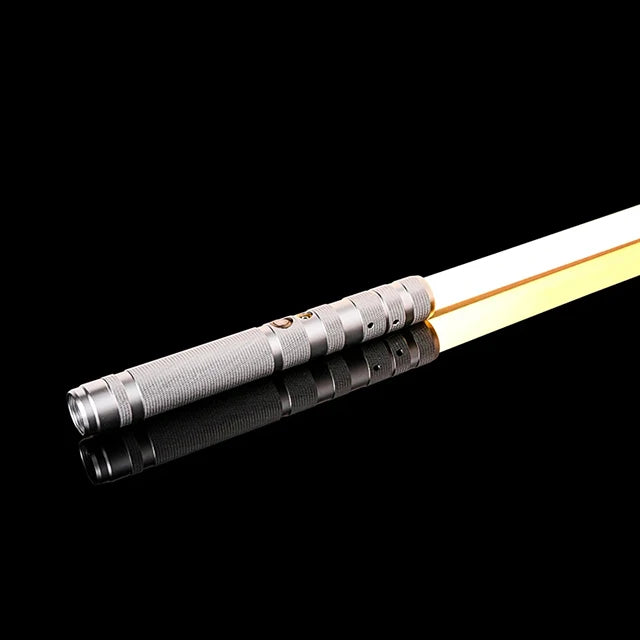 Type 2 Silver RGB Color Metal RGB Lightsaber Toy – 14-Color Sound FX Sword