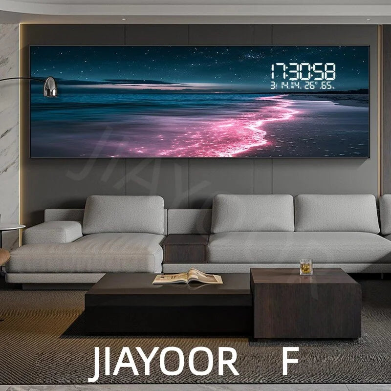 F Lampshade Color Modern Ocean Wave LED Wall Lamp With Crystal Accent