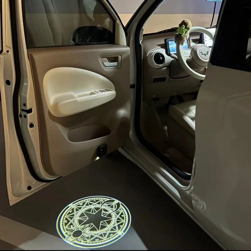 Anime Car Door Projector Light – Cute Welcome Lamp