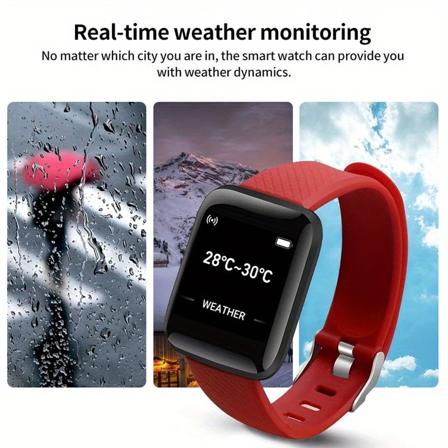 Unisex Fitness Smart Watch – Heart Rate & Message Alerts