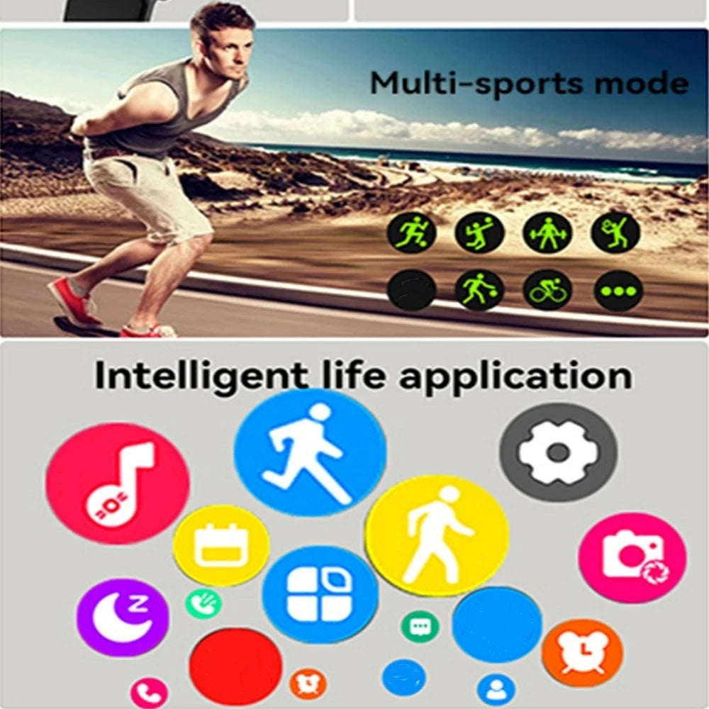 2.01" Bluetooth Smart Watch With Call & Fitness Tracking
