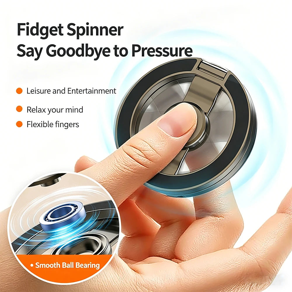 Magnetic Ring Phone Holder – 360° Rotating Ultra-Thin Stand