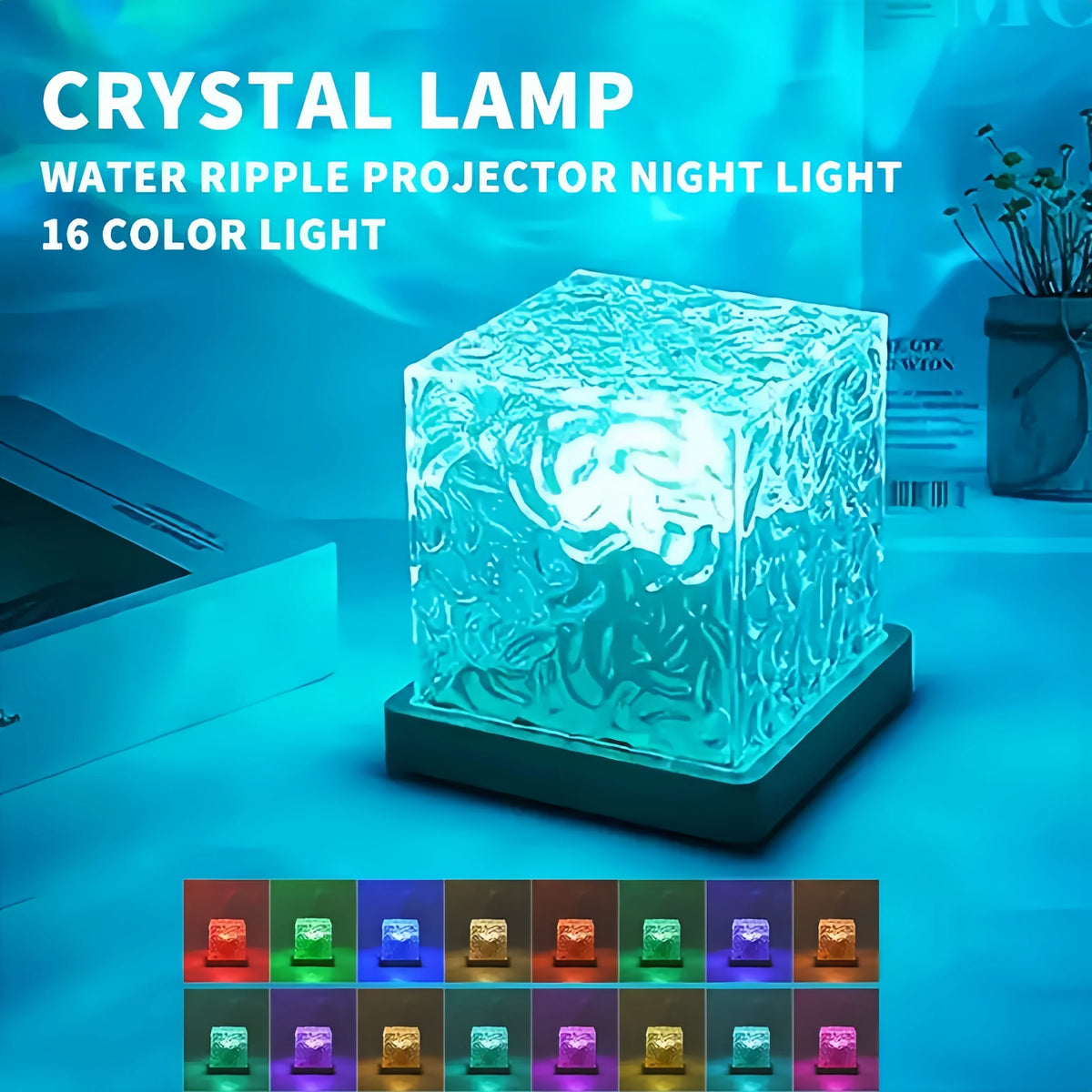Ocean Wave Aurora Projector Lamp With 16 RGB Colors