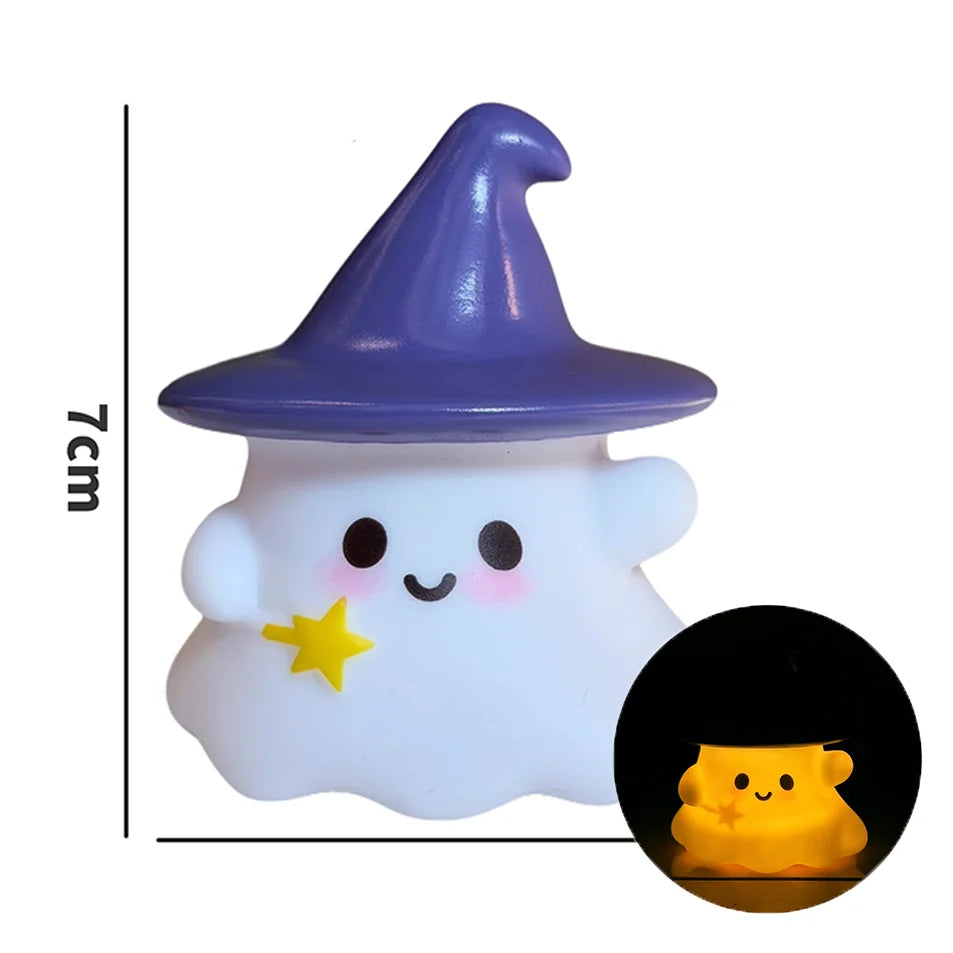 Halloween Ghost Pumpkin Silicone LED Night Light Decor