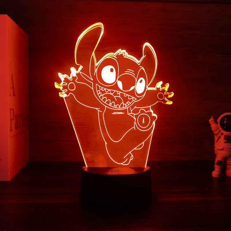 8 Color 3D Illusion Stitch LED Night Light – 7/16 Color Touch