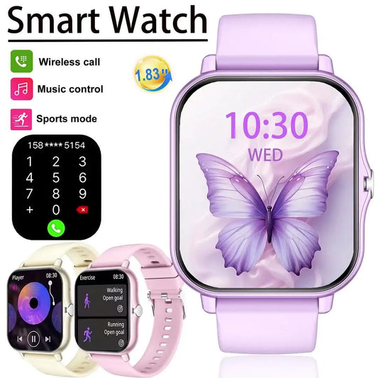 1.83" Full Touch Smartwatch With Call & Sleep Tracking