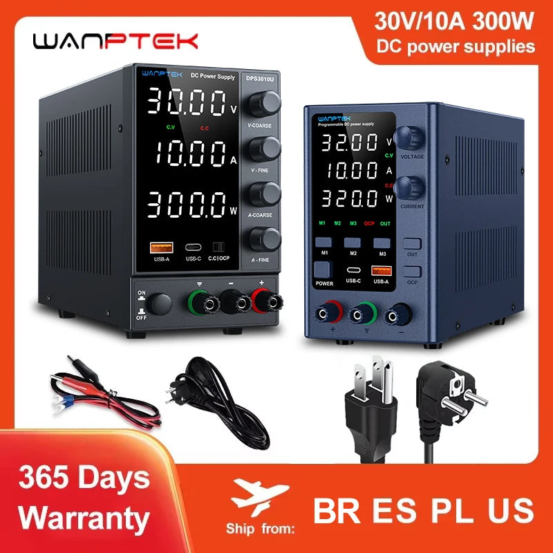 Adjustable DC Bench Power Supply 30V 10A – Digital Display