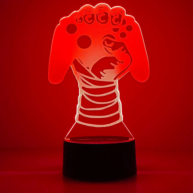 green Emitting Color 3D Gaming Night Light Lamp – Multicolor LED Game Decor