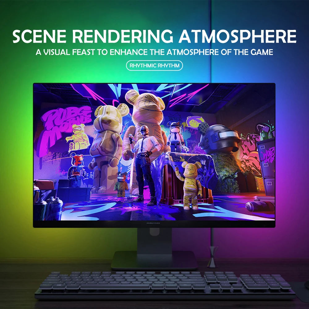 RGB Monitor Backlight Strip – Screen Sync & Music Mode