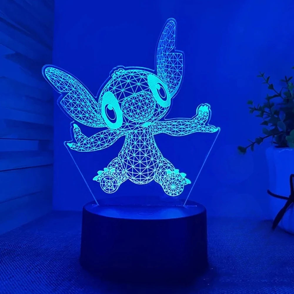 15 Color 3D Illusion Stitch LED Night Light – 7/16 Color Touch