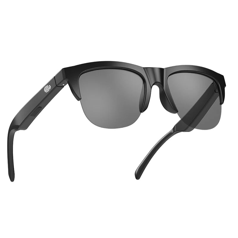 black Color Bluetooth Audio Sunglasses With Calls & UV Protection