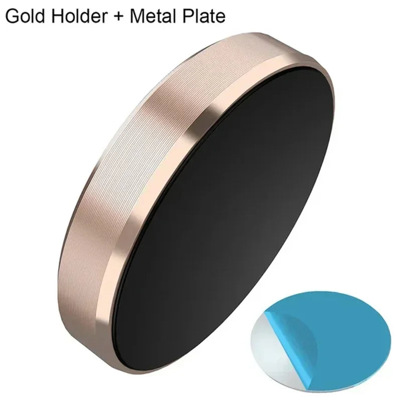 Gold-Fixed Color Magnetic Car Phone Holder Stand – Strong Universal Mount