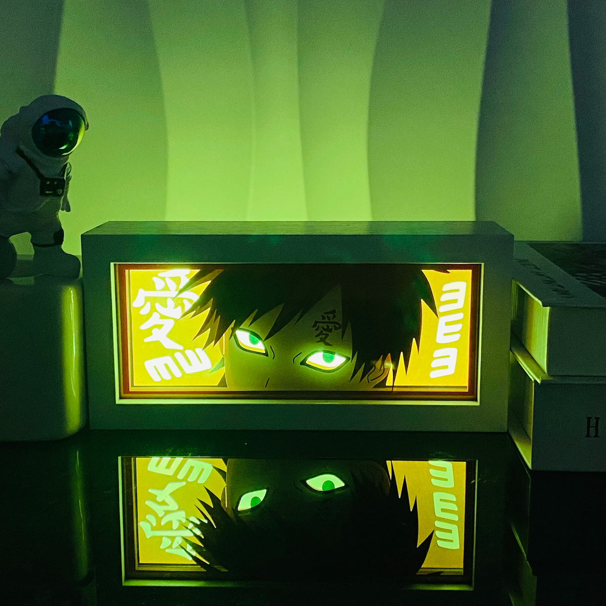 109-RGB Color Anime Paper Cut Shadow Light Box Night Light Decor