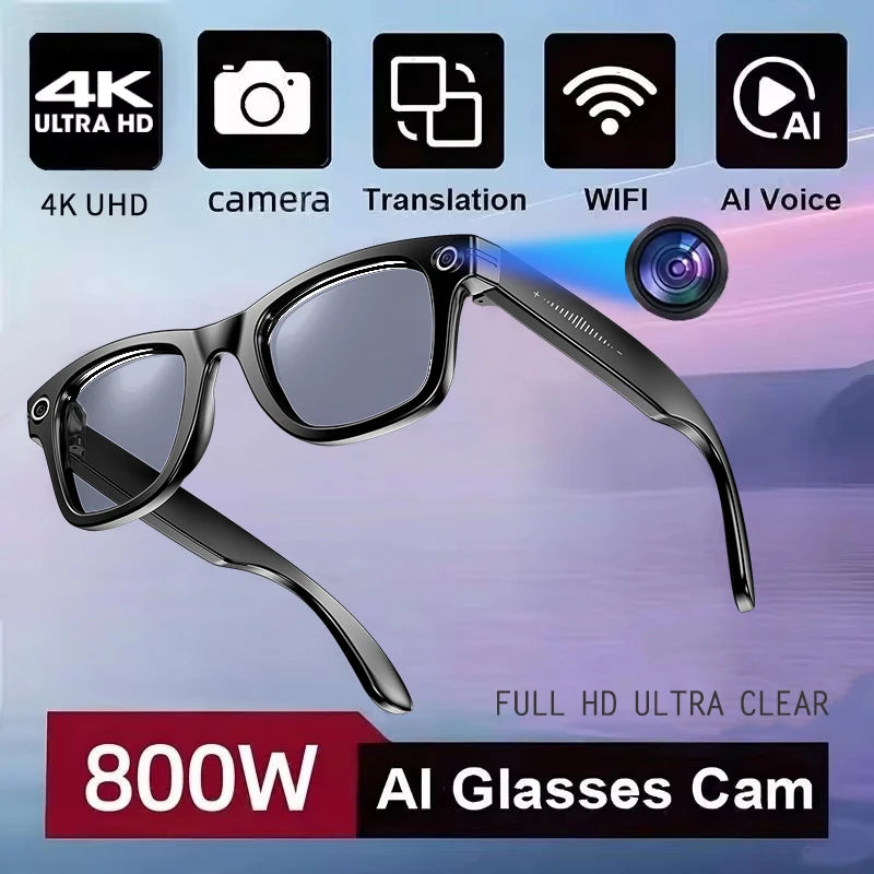 Change color Color AI Smart Camera Glasses – Photo, Video & Call Control