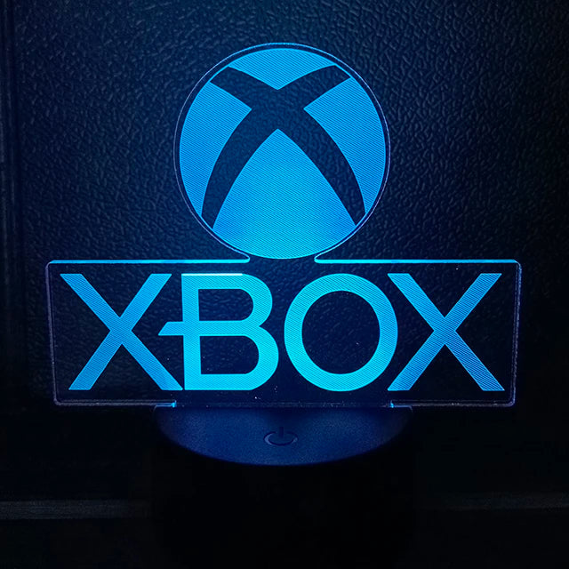 off-white Emitting Color 3D Gaming Night Light Lamp – Multicolor LED Game Decor