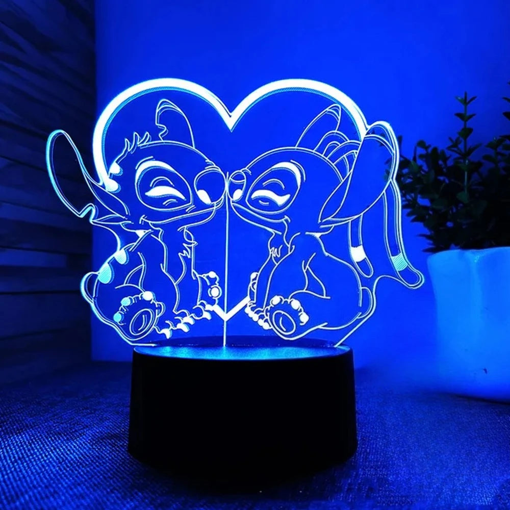 19 Color 3D Illusion Stitch LED Night Light – 7/16 Color Touch