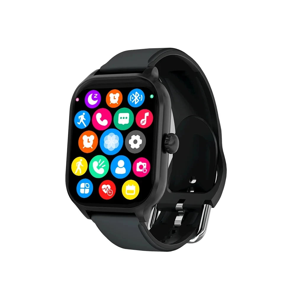 black Color 2.01" Bluetooth Smart Watch With Call & Fitness Tracking