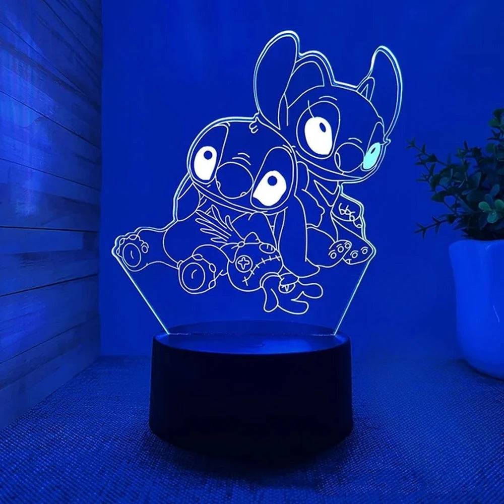 18 Color 3D Illusion Stitch LED Night Light – 7/16 Color Touch