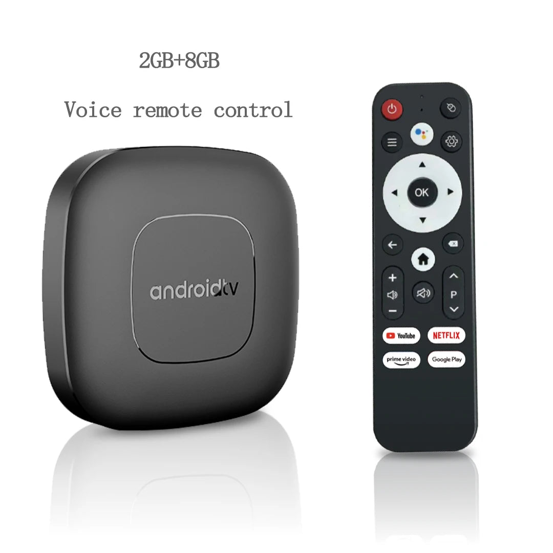 T1 2G8G Voice Color Android TV Box 4K Streaming Player with Voice Control
