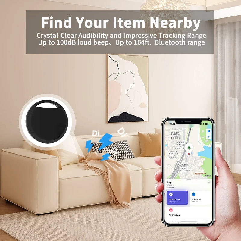 Bluetooth Luggage Tracker Tag For Apple Find My & Keys