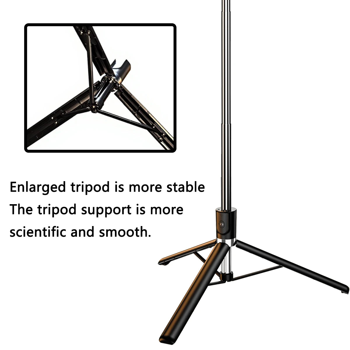 Bluetooth Telescopic Selfie Stick Tripod for Smartphones