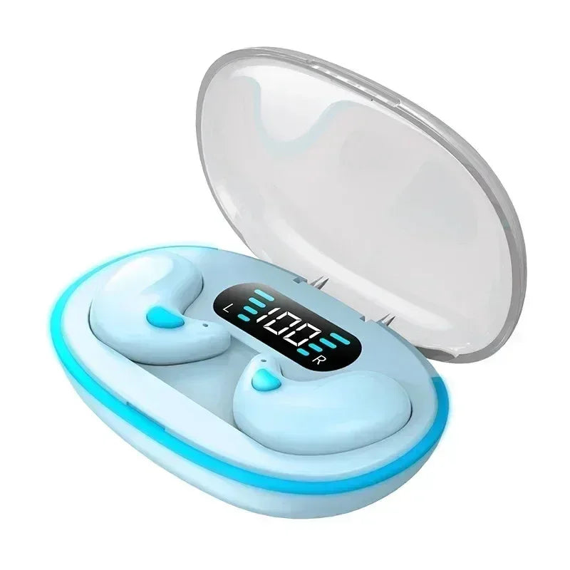 Blue Color Bluetooth 5.3 TWS In‑Ear Earbuds With Charging Case