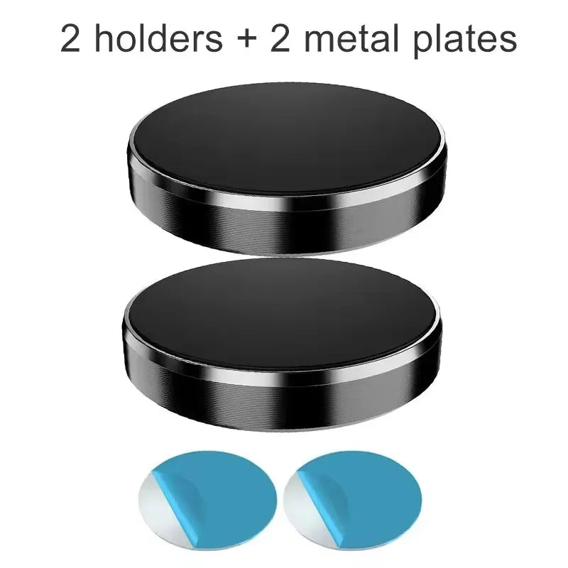 2pcs Black Fixed Color Magnetic Car Phone Holder Stand – Strong Universal Mount