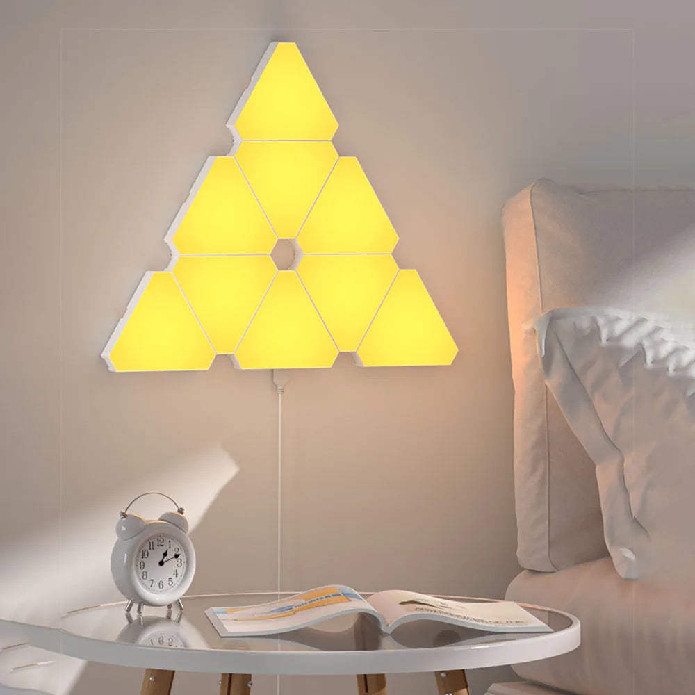 RGB Triangular Wall Lamp – Smart Rhythm LED Light