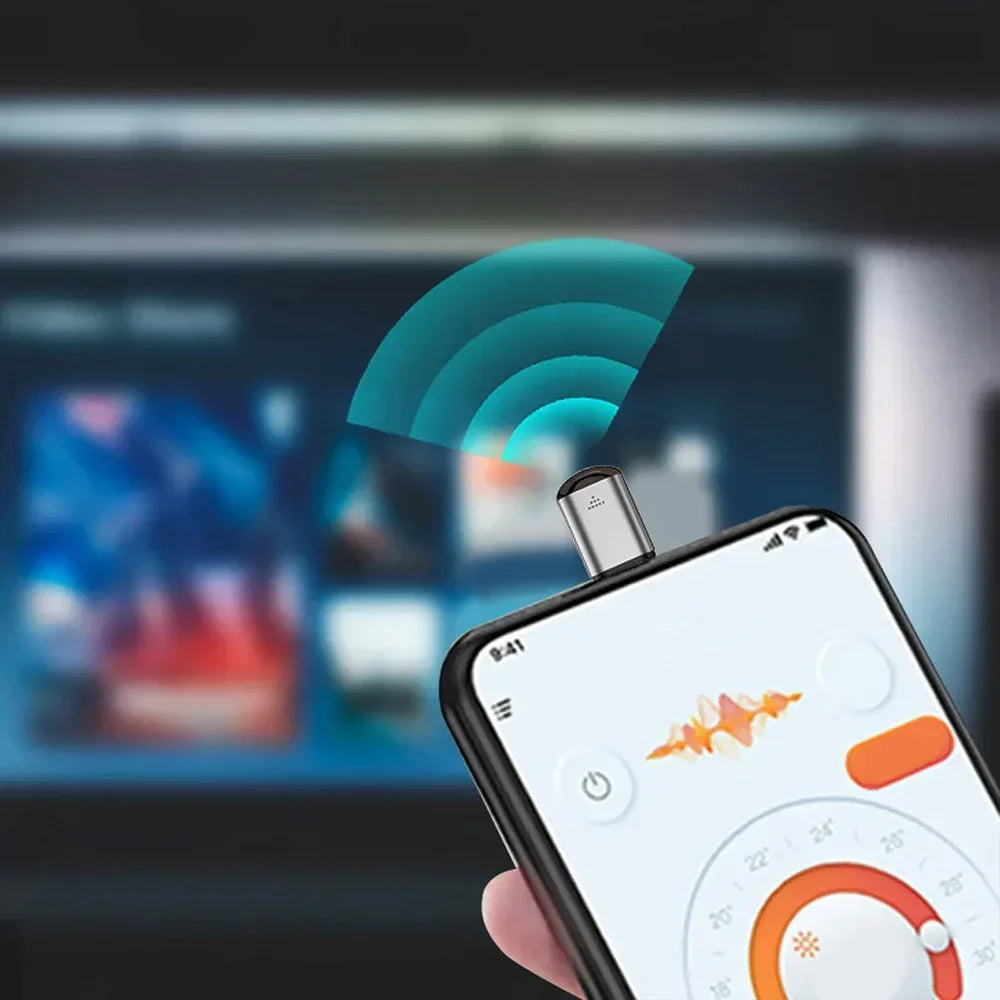Type-C Smartphone Infrared Remote Adapter with App Control