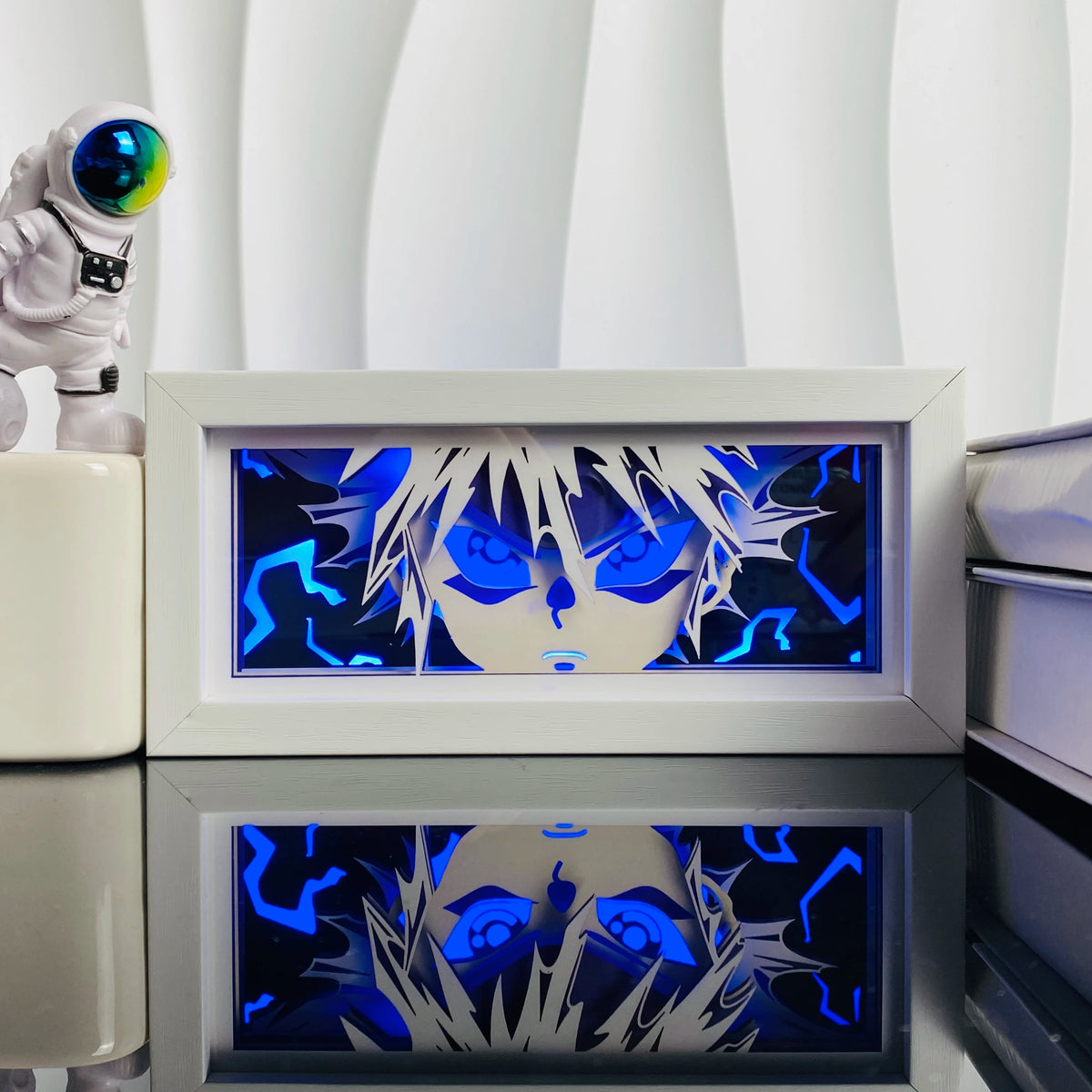 08-RGB Color Anime Paper Cut Shadow Light Box Night Light Decor
