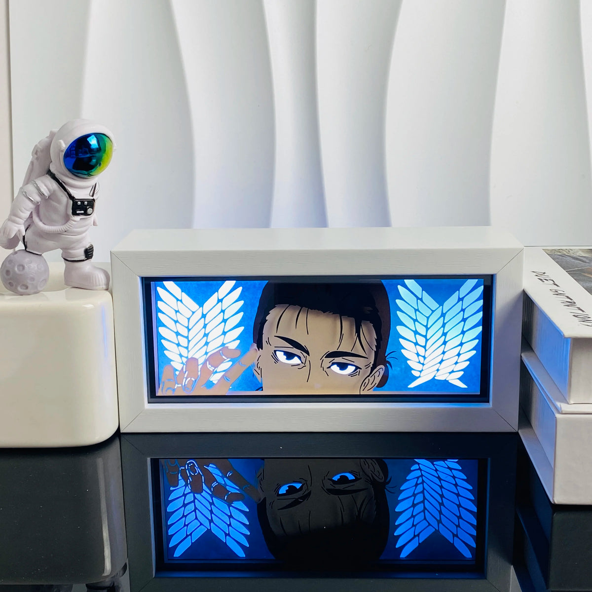 117-RGB Color Anime Paper Cut Shadow Light Box Night Light Decor