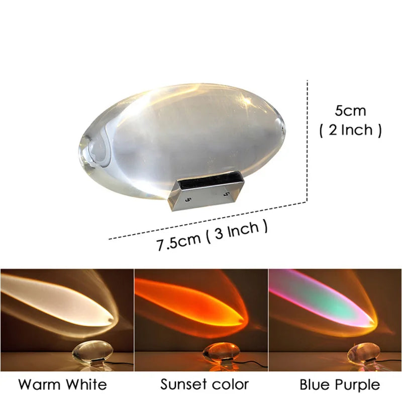 Crystal Eye Of The Sky LED Table Lamp Projector