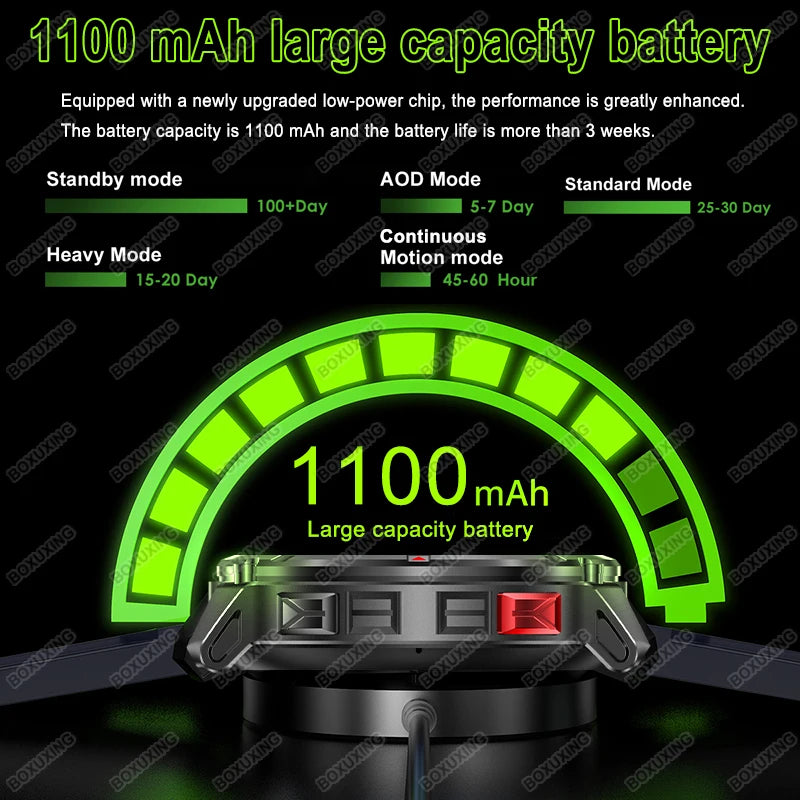 Outdoor Smart Watch with GPS – 21-Day Battery & Calls