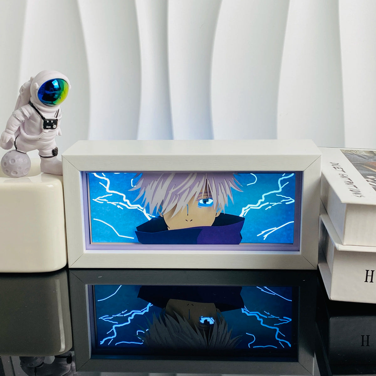119-RGB Color Anime Paper Cut Shadow Light Box Night Light Decor