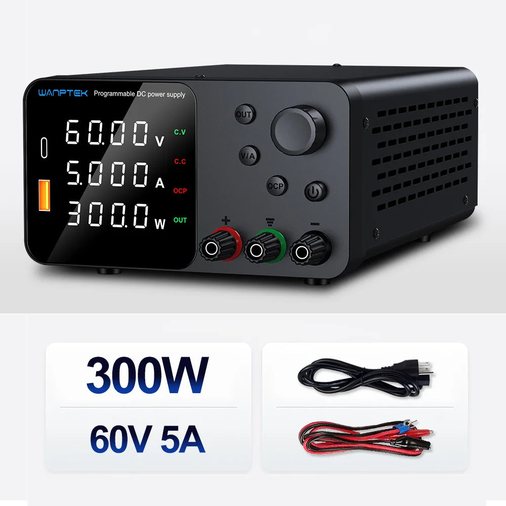 TPS605 60V 5A Color Adjustable DC Bench Power Supply 30V 10A – Digital Display