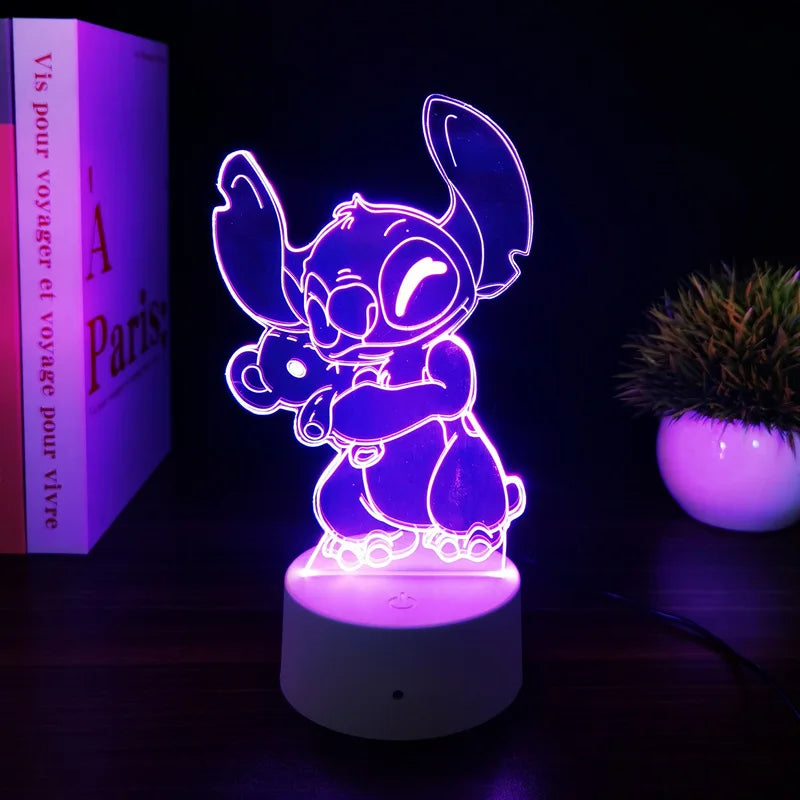 12 Color 3D Illusion Stitch LED Night Light – 7/16 Color Touch