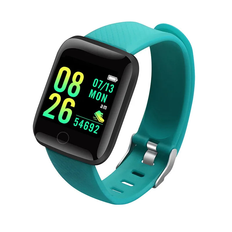 116Plus Green Color Unisex Fitness Smart Watch – Heart Rate & Message Alerts
